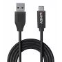 Cabo USB Lindy 36972 USB 3.2 Gen 2 (3.1 Gen 2) 1,5 m USB A USB C Preto