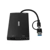 Adaptador de cabo de vídeo Lindy 43430 0,11 m USB Type-C 2 x HDMI Preto