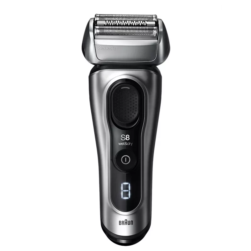 Máquina de barbear elétrica BRAUN Series 8 8567cc Sistema húmido e seco com estação de limpeza e carregamento