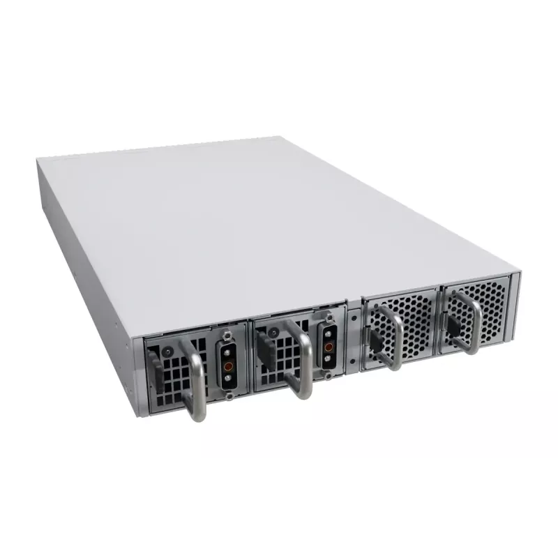 Switch de rede MikroTik CRS804-4DDQ-HRM — 10G Ethernet RJ-45 2 portas, consola RJ-45, cinzento