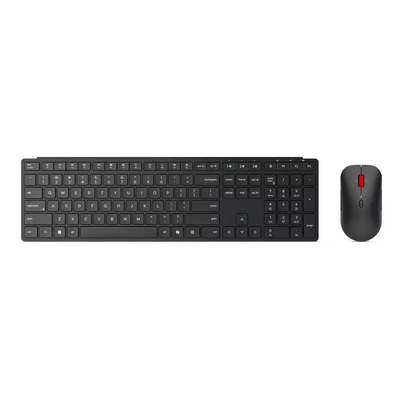 Teclado e rato Lenovo Multi-Mode Pro Combo 6000-Lituano | Conjunto de teclado e rato | Sem fios | Rato incluído | Lituano | Bluetooth | Eclipse Preto