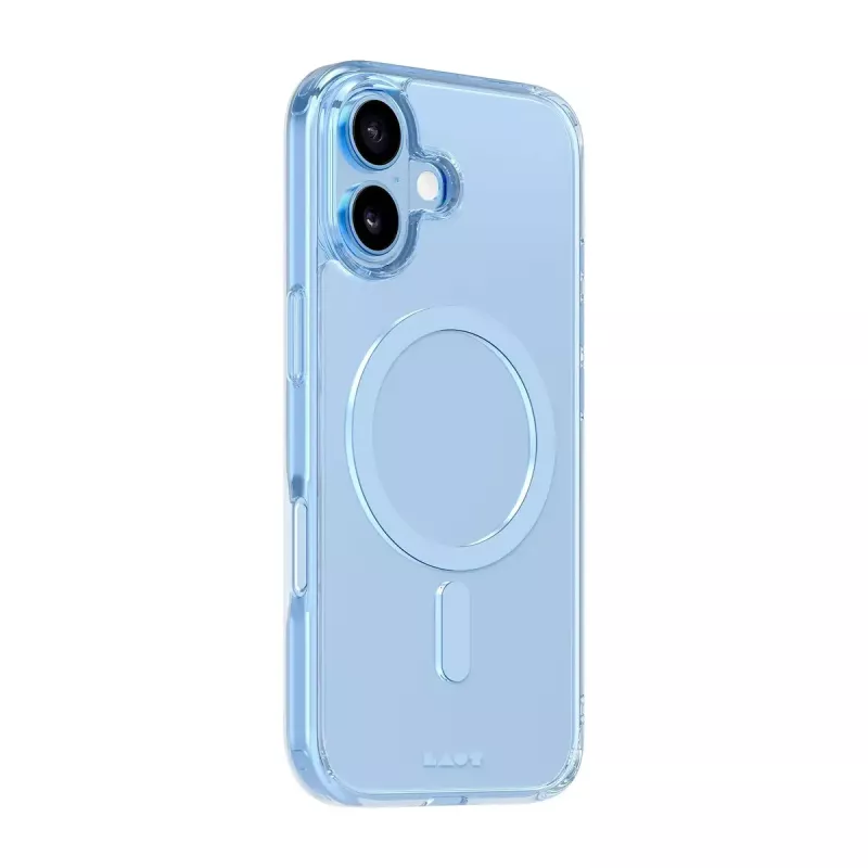 Capa LAUT CRYSTAL FLURO iPhone 17 azul-claro 16 cm