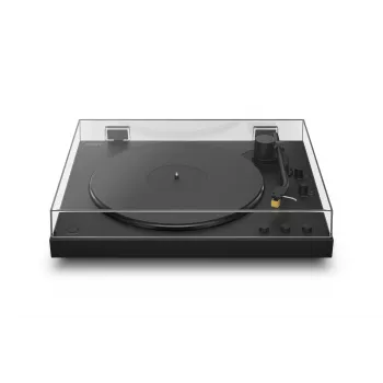 Gira-discos áudio de acionamento por correia Sony PS-LX5BT automático, Bluetooth aptX/aptX-Adaptive/SBC, preto, 430×367×118 mm