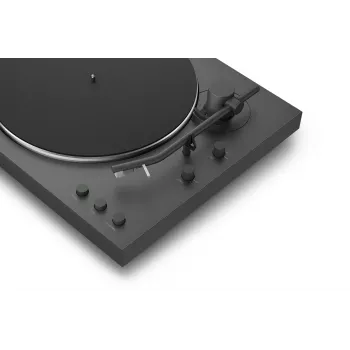 Gira-discos áudio de acionamento por correia Sony PS-LX3BT automático, preto, Bluetooth aptX/aptX-Adaptive/SBC, 430×367×118 mm