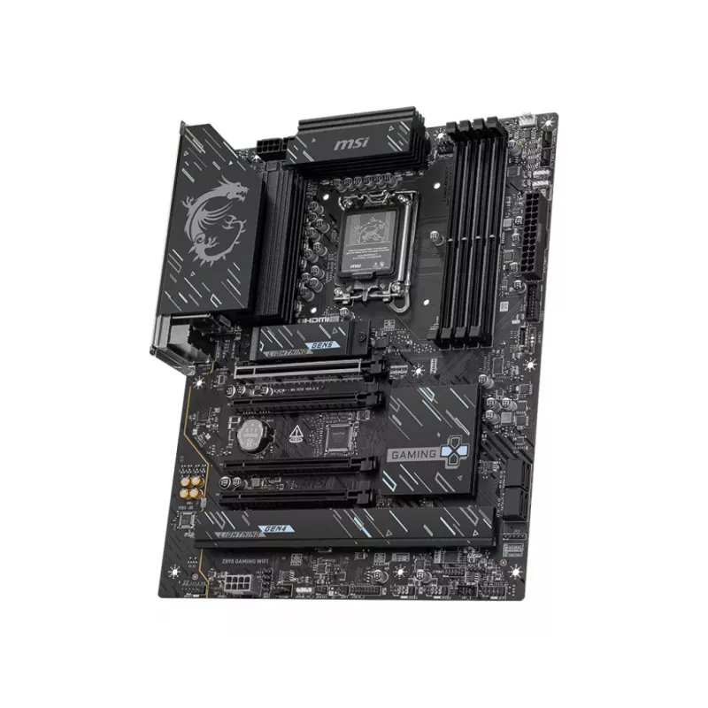 Motherboard MSI Z890 Gaming WiFi — Intel Z890 ATX, LGA1851 (S1851), DDR5, 4x DIMM, Wi-Fi 7, 2.5GbE, 3x M.2
