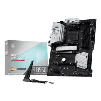 Motherboard MSI B550 GAMING WIFI ATX — AMD B550, Socket AM4, DDR4, 4 DIMM, 128 GB, Wi-Fi 5, Gigabit LAN