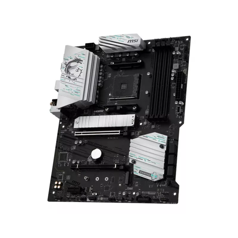 Motherboard MSI B550 GAMING WIFI ATX — AMD B550, Socket AM4, DDR4, 4 DIMM, 128 GB, Wi-Fi 5, Gigabit LAN