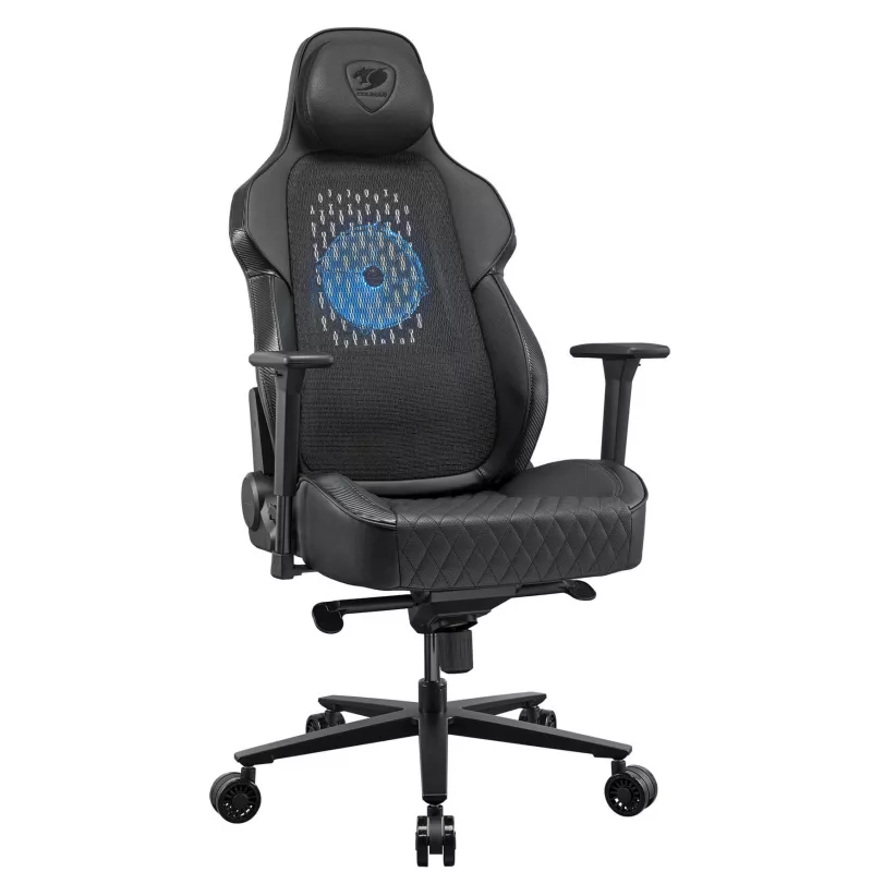 Cadeira gaming universal COUGAR CGR-ARP-BLB Assento acolchoado Preto, Laranja