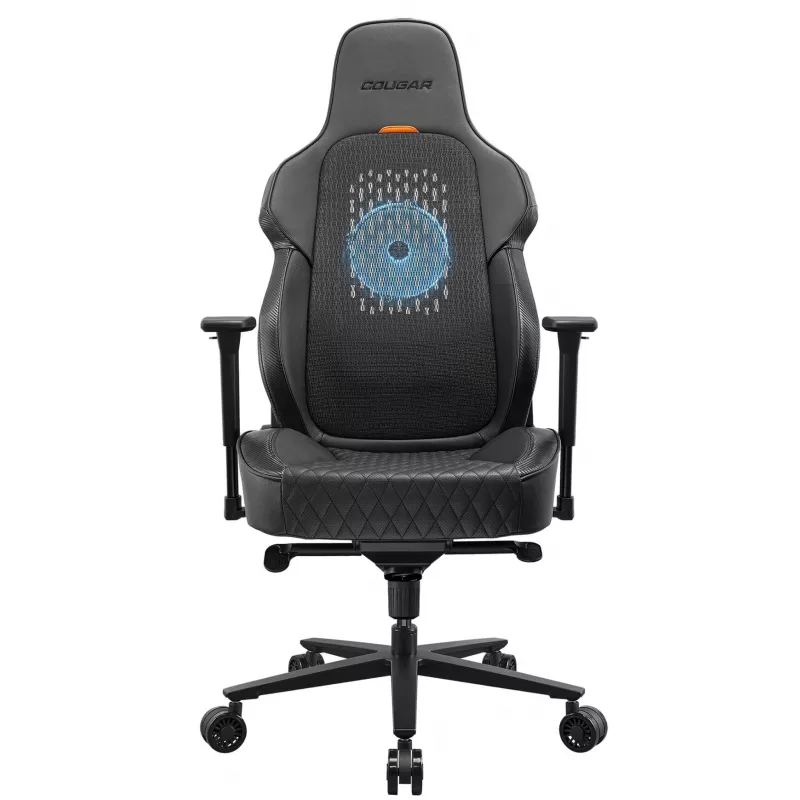 Cadeira gaming universal COUGAR CGR-ARP-BLB Assento acolchoado Preto, Laranja