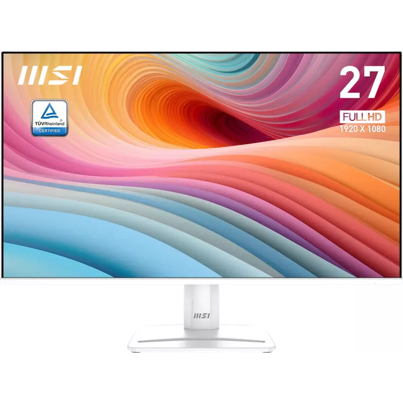 Monitor de computador MSI Pro MP275W E2 68,6 cm (27 polegadas) 1920 x 1080 píxeis Full HD LED Branco