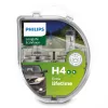 Philips LongLife EcoVision 12342LLECOS2 maior durabilidade, 60 W, 12 V, H4, 3100 K, 2 unid.