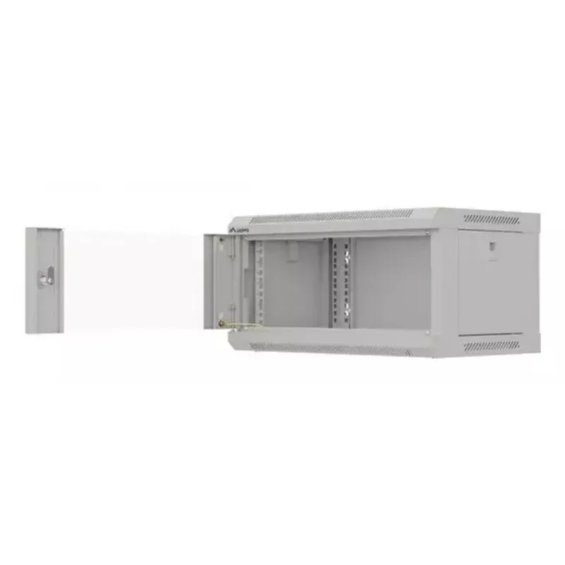 Armário de rack de parede LANBERG WF03-5304-10S, 4U, 60 kg, cinzento, 281x540x350 mm