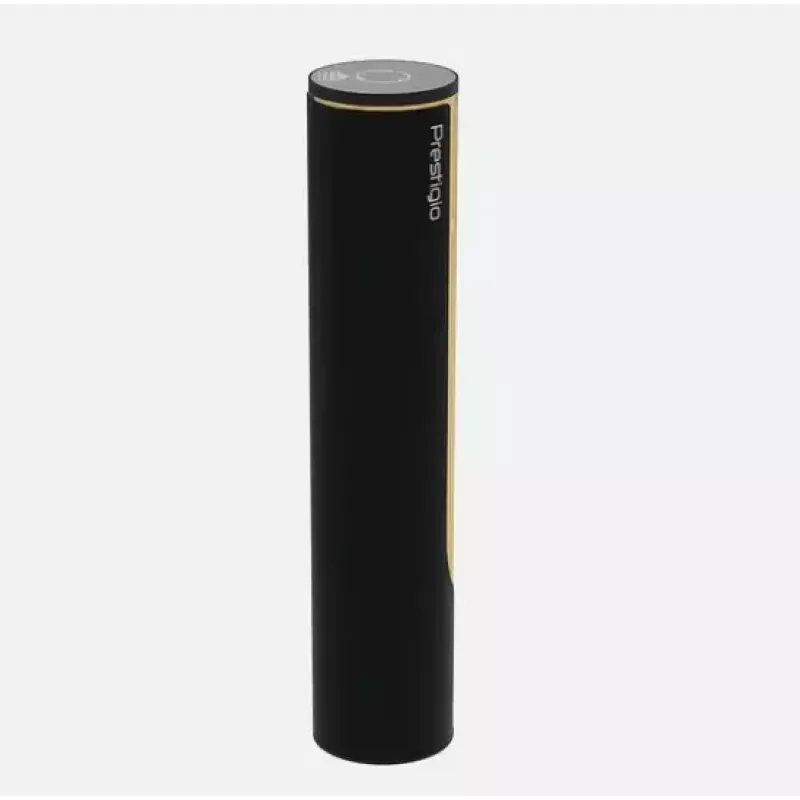 Saca-rolhas elétrico Prestigio PWO104GD, preto/dourado, altura 228 mm, peso 350 g