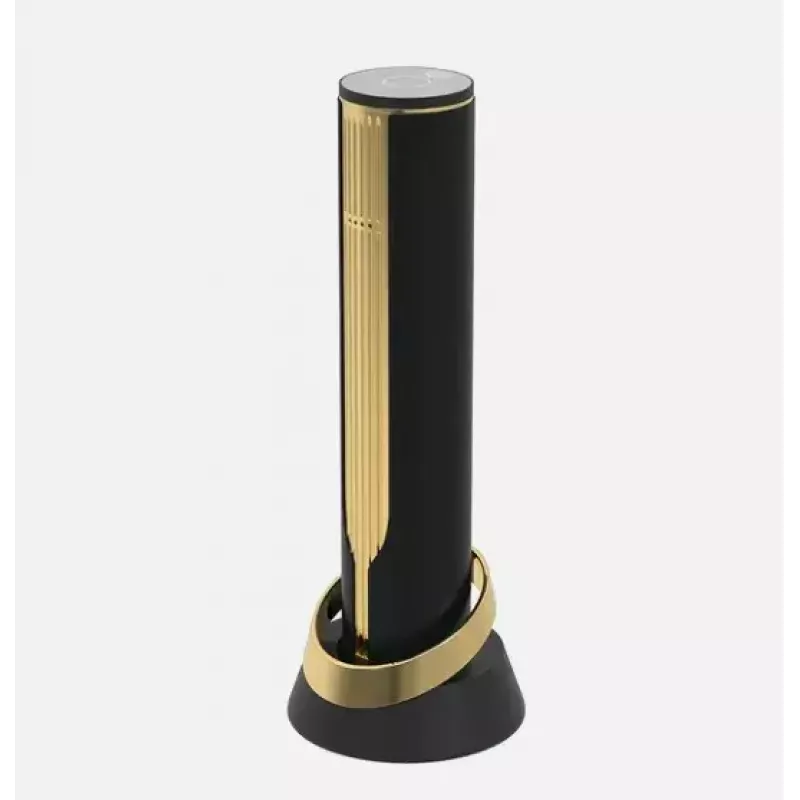 Saca-rolhas elétrico Prestigio PWO104GD, preto/dourado, altura 228 mm, peso 350 g