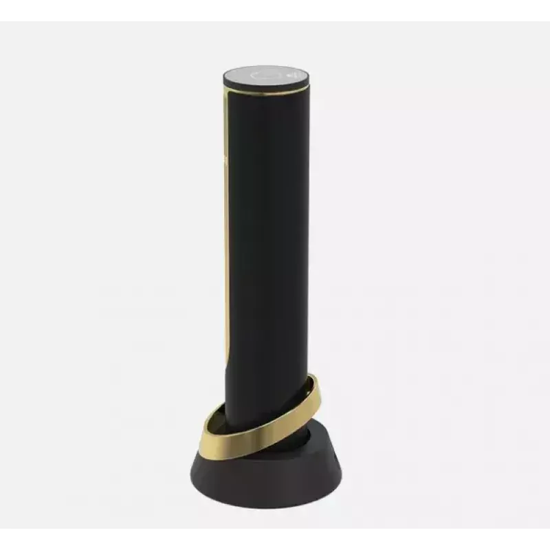 Saca-rolhas elétrico Prestigio PWO104GD, preto/dourado, altura 228 mm, peso 350 g