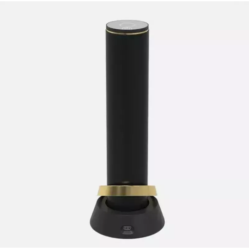 Saca-rolhas elétrico Prestigio PWO104GD, preto/dourado, altura 228 mm, peso 350 g