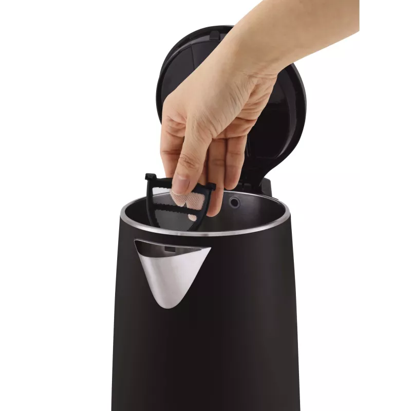 Chaleira elétrica Tefal KO3718 1,5 L 2400 W preta, aço inoxidável