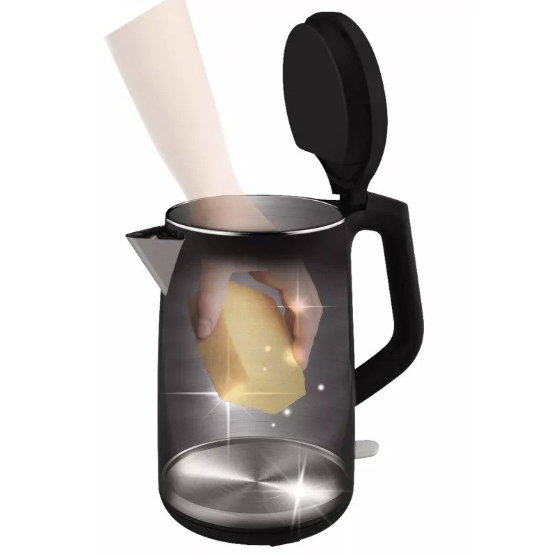 Chaleira elétrica Tefal KO3718 1,5 L 2400 W preta, aço inoxidável