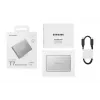 Unidade de estado sólido externa Samsung MU-PD2T0G/WW 2 TB USB Type-C 3.2 Gen 2 (3.1 Gen 2) prateada