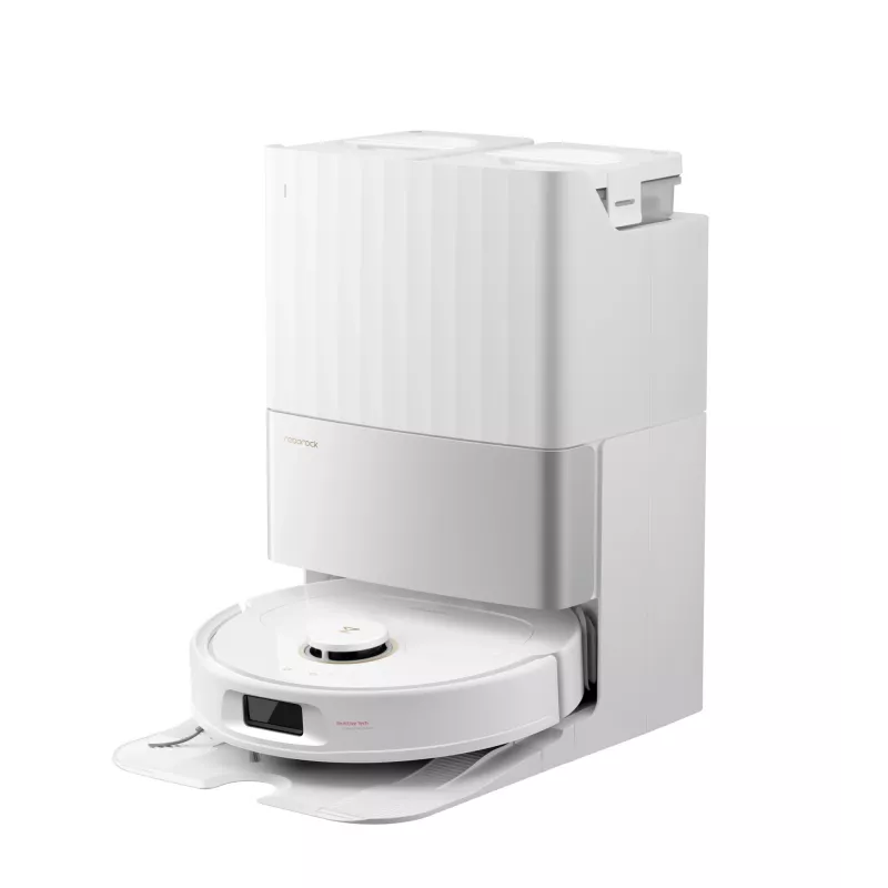 Aspirador robô Roborock Qrevo C Pro — branco, depósito de pó 0,325 l, autonomia 180 min, Li-Ion 5200 mAh, formato redondo