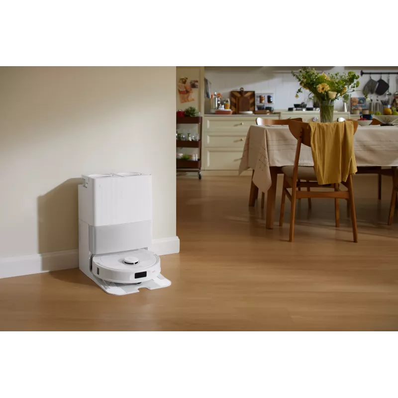 Aspirador robô Roborock Qrevo C Pro — branco, depósito de pó 0,325 l, autonomia 180 min, Li-Ion 5200 mAh, formato redondo