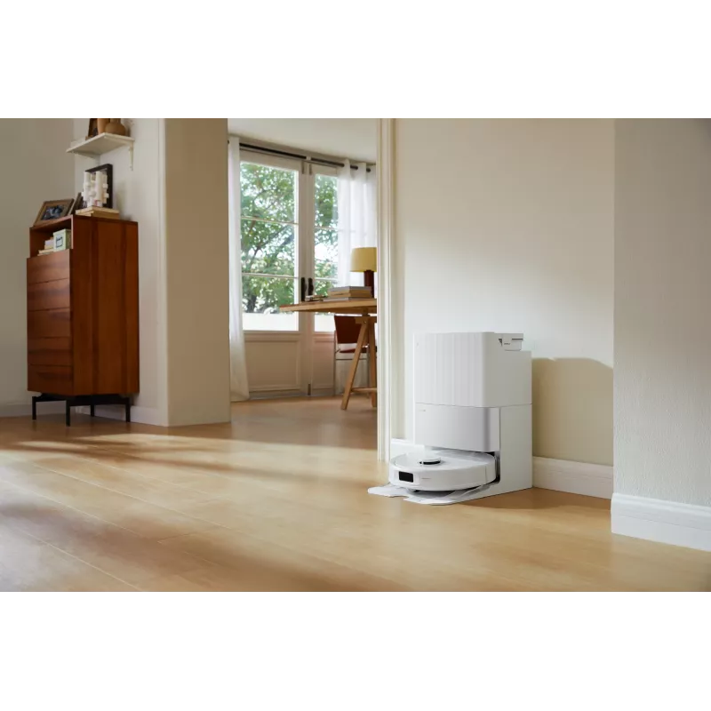 Aspirador robô Roborock Qrevo C Pro — branco, depósito de pó 0,325 l, autonomia 180 min, Li-Ion 5200 mAh, formato redondo