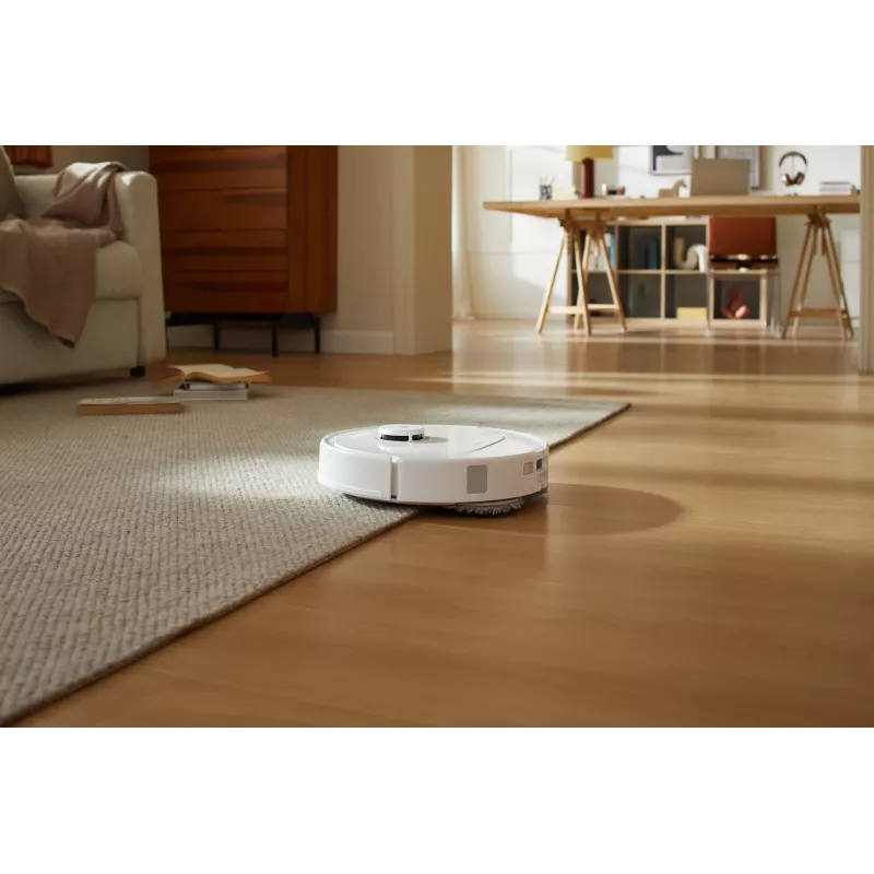 Aspirador robô Roborock Qrevo C Pro — branco, depósito de pó 0,325 l, autonomia 180 min, Li-Ion 5200 mAh, formato redondo