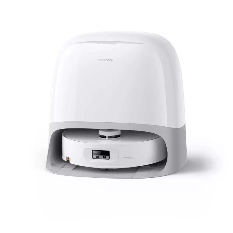 Aspirador robô Roborock Qrevo Curv 2 Flow – saco de pó, 0,325 l, Li-Ion 5200 mAh, 240 min, branco