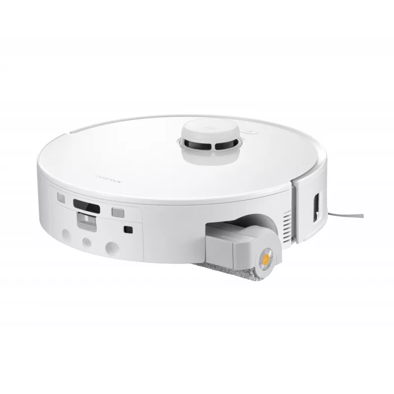 Aspirador robô Roborock Qrevo Curv 2 Flow – saco de pó, 0,325 l, Li-Ion 5200 mAh, 240 min, branco