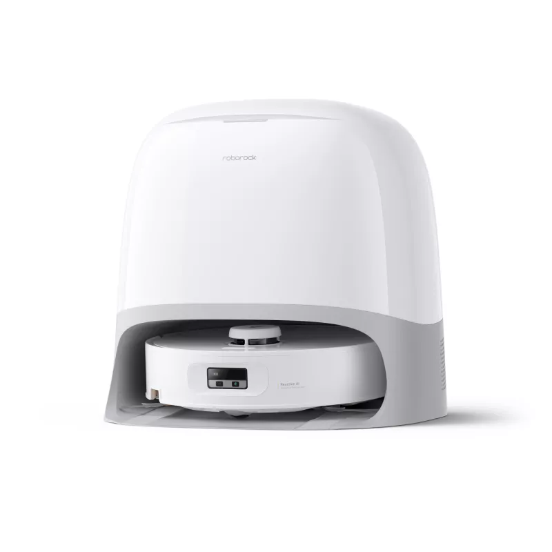 Aspirador robô Roborock Qrevo Curv 2 Flow – saco de pó, 0,325 l, Li-Ion 5200 mAh, 240 min, branco