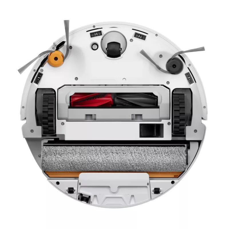 Aspirador robô Roborock Qrevo Curv 2 Flow – saco de pó, 0,325 l, Li-Ion 5200 mAh, 240 min, branco