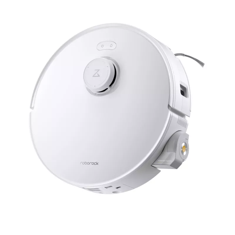 Aspirador robô Roborock Qrevo Curv 2 Flow – saco de pó, 0,325 l, Li-Ion 5200 mAh, 240 min, branco