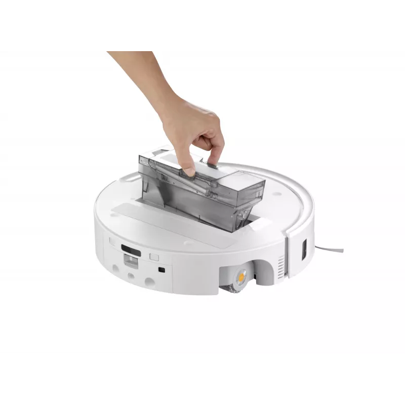 Aspirador robô Roborock Qrevo Curv 2 Flow – saco de pó, 0,325 l, Li-Ion 5200 mAh, 240 min, branco