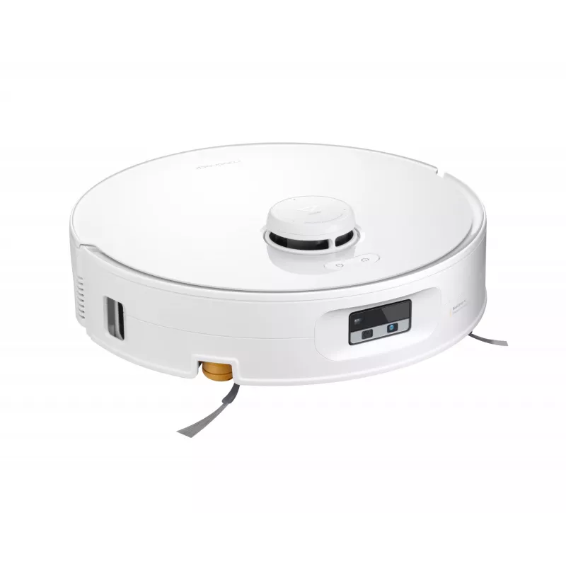 Aspirador robô Roborock Qrevo Curv 2 Flow – saco de pó, 0,325 l, Li-Ion 5200 mAh, 240 min, branco