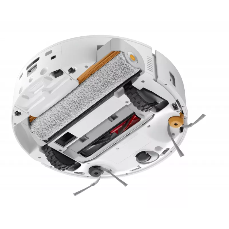 Aspirador robô Roborock Qrevo Curv 2 Flow – saco de pó, 0,325 l, Li-Ion 5200 mAh, 240 min, branco
