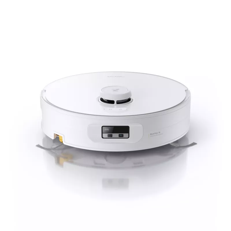 Aspirador robô Roborock Qrevo Curv 2 Flow – saco de pó, 0,325 l, Li-Ion 5200 mAh, 240 min, branco