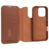Carteira com capa Decoded iPhone 16 Pro Max castanho 3 compartimentos para cartões
