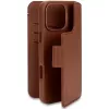 Carteira com capa Decoded iPhone 16 Pro Max castanho 3 compartimentos para cartões
