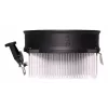 Arrefecedor de ar XILENCE A250PWM.B, ventoinha 92 mm, rolamento hidráulico, TDP 89 W, para socket AM4/AM5, preto