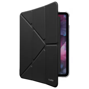 Capa com suporte tipo folio LAUT HUEX para iPad Air 11 polegadas (2024) com compartimento para caneta stylus, compatível com modelos iPad Pro/Air de 11 polegadas