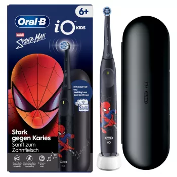 Escova de dentes elétrica infantil Oral-B iO Kids Spiderman preta