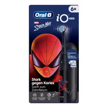 Escova de dentes elétrica infantil Oral-B iO Kids Spiderman preta