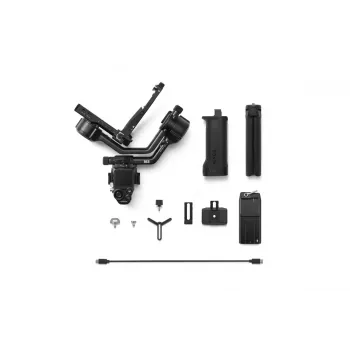 Estabilizador de câmara DJI RS 5 — alumínio, preto, 30 h de autonomia, 1,46 kg