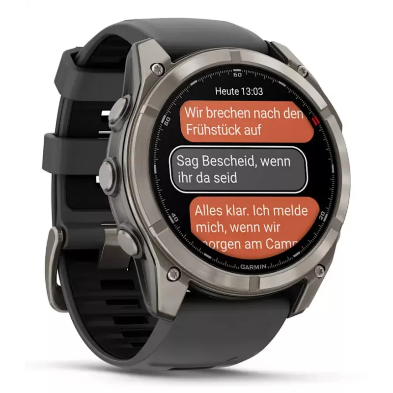 Smartwatch Garmin fēnix 8 Pro AMOLED 1,4 polegadas 454x454 GPS Wi-Fi