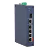 Switch gerido Hardened DAHUA CHS4106-4ET-60 — 6 portas, 4x PoE 10/100, L2, 4,8 Gbit/s, 8000 MAC