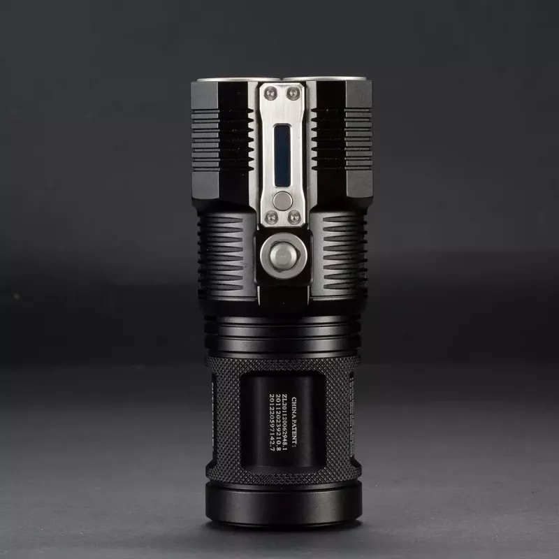 Lanterna de mão Nitecore TM28, LED 4×, máx. 6000 lm, Li‑Ion, preto, 142 mm de comprimento, 414 g
