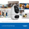 Câmara de vigilância IP TP-Link Tapo C245D 2304×1296, objetiva 3,1 mm, 104,3° hor., montagem em teto/parede, sem fios, interior, branco