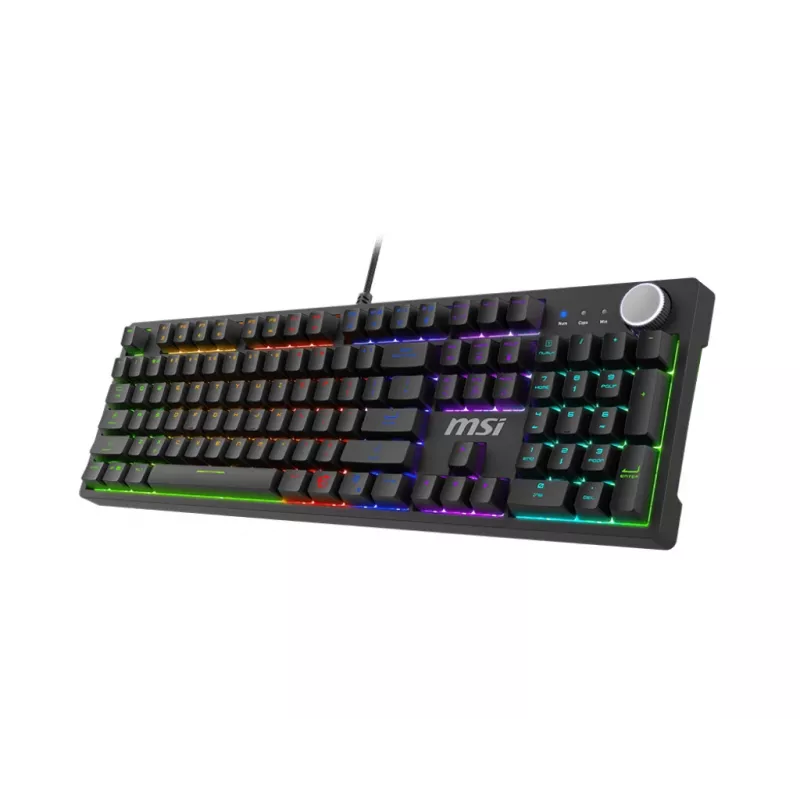 Teclado MSI FORGE GK320 RED Gaming USB QWERTY US International preto