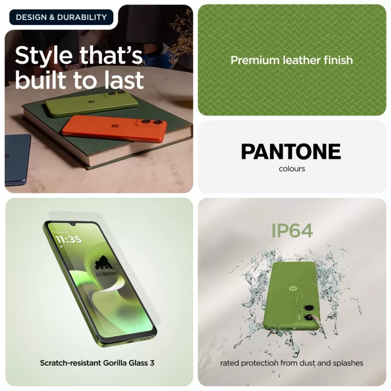 Motorola moto g06 17,5 cm (6,88 polegadas) Dual SIM Android 15 4G USB Type-C 4 GB 256 GB 5200 mAh verde