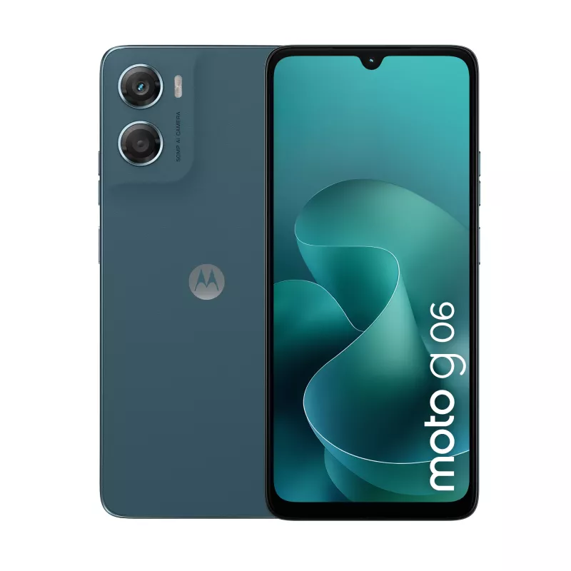 Motorola moto g06 17,5 cm (6,88 polegadas) Dual-SIM Android 15 4G USB Type-C 4 GB 256 GB 5200 mAh azul